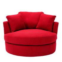 Oversized Red Accent Chairs You ll Love Wayfair